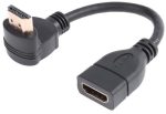 Lunatic 8446 Hdmi Dişi Erkek Uzatma 90 Derece Dirsek Çevirici Dönüştürücü Kablosu