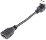 Lunatic 8446 Hdmi Dişi Erkek Uzatma 90 Derece Dirsek Çevirici Dönüştürücü Kablosu - Görsel 3
